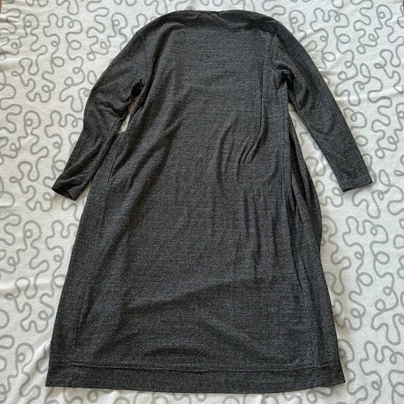 Free People Beach Bicoastal Cardigan Duster Charcoal Gray - Picture 3 of 6